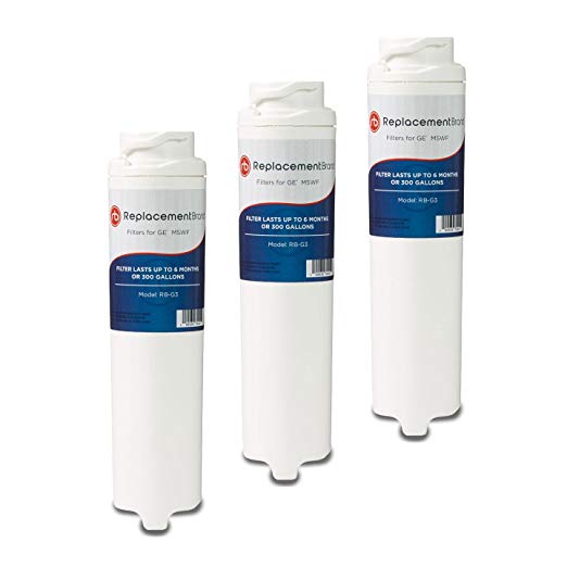 GE MSWF SmartWater Comparable Refrigerator Water Filter 3 Pack